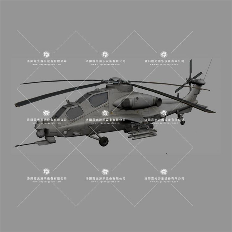 顺义武装直升机3D模型